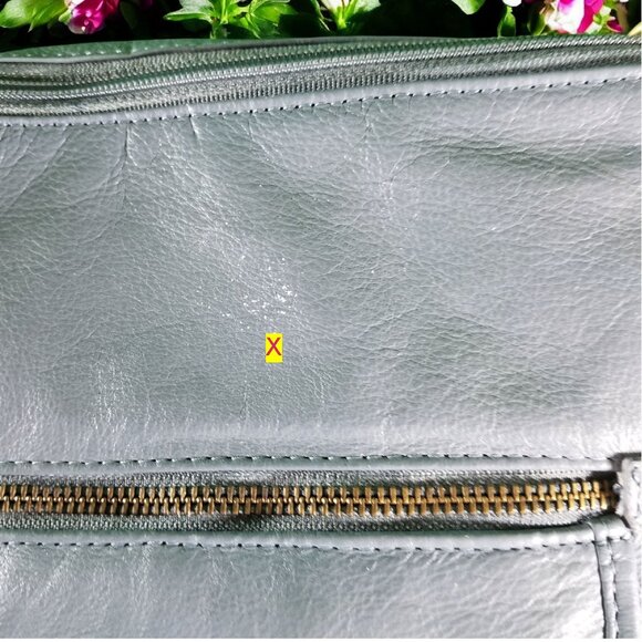 Great American Leather Gray Leather Crossbody Purse Shoulder Bag 11699 - Picture 10 of 10